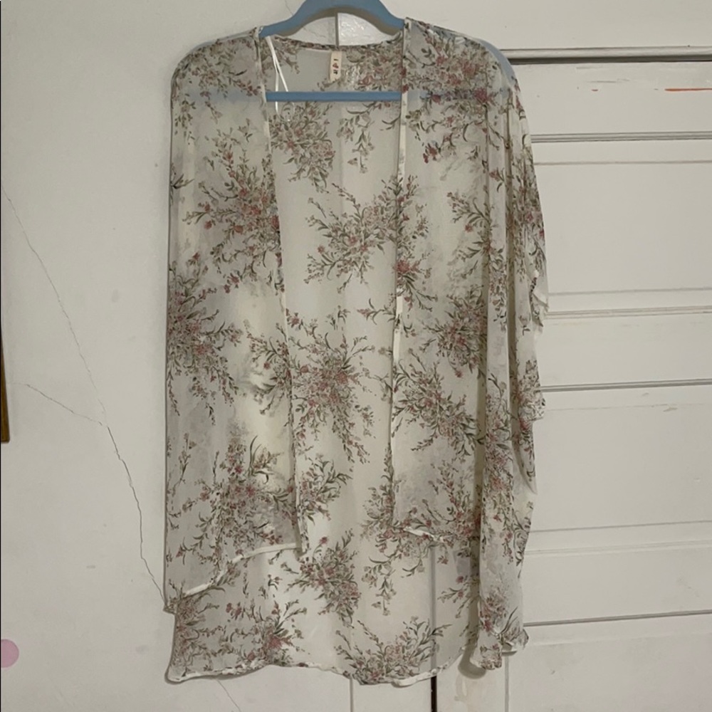 COPY - floral kimono shawl